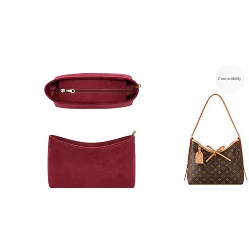 Luxury Care Artisan Workshop Original Fleece Bag Accessories Women's Burgundy