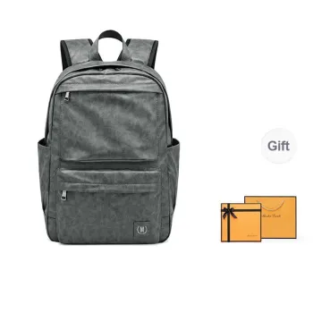MashaLanti PVC And Synthetic Leather Backpack Unisex Smoke Gray