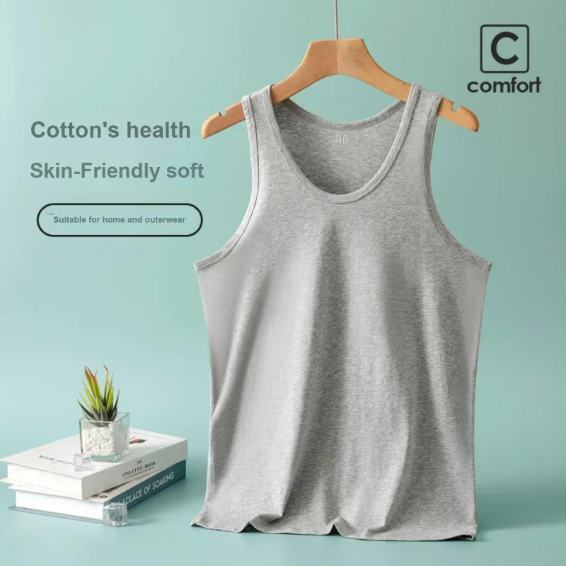 H YXIANG Men Tank Tops-10