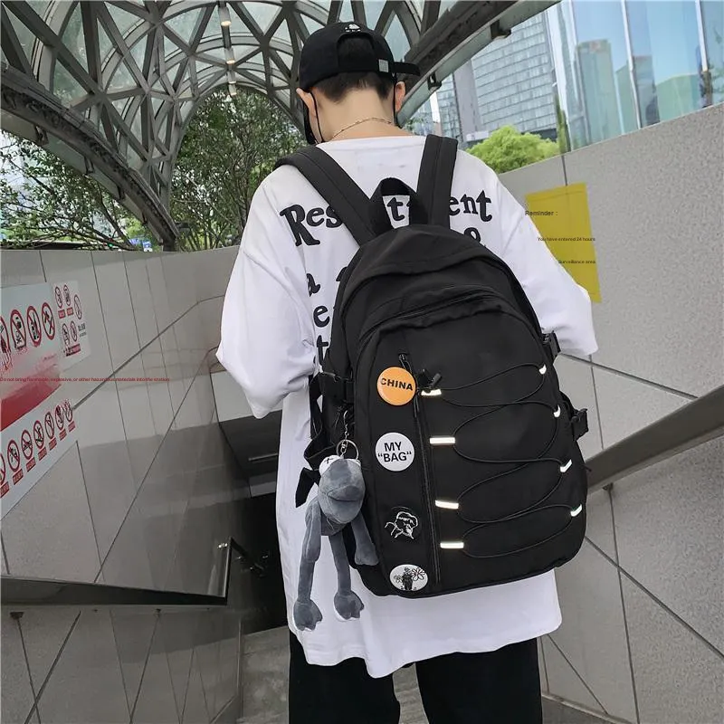 Vack Nylon Backpack Unisex Multicolor-8