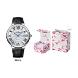 Heart-Fluttering Box-9157 Black Strap-Men's