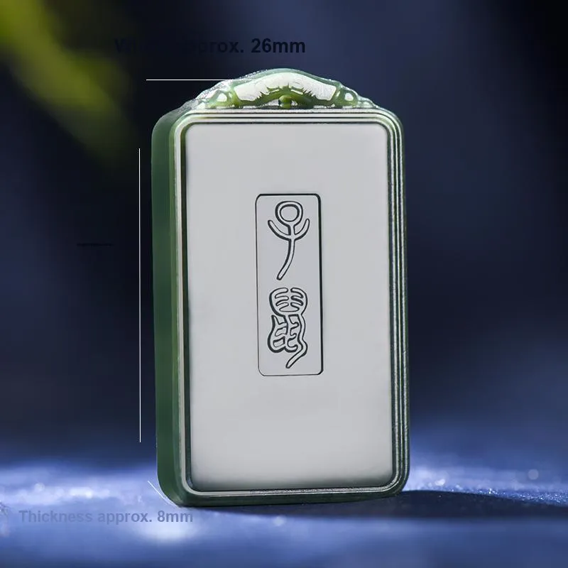 KUNYUYAO Hetian Jade Pendants Green Jade Unisex-2