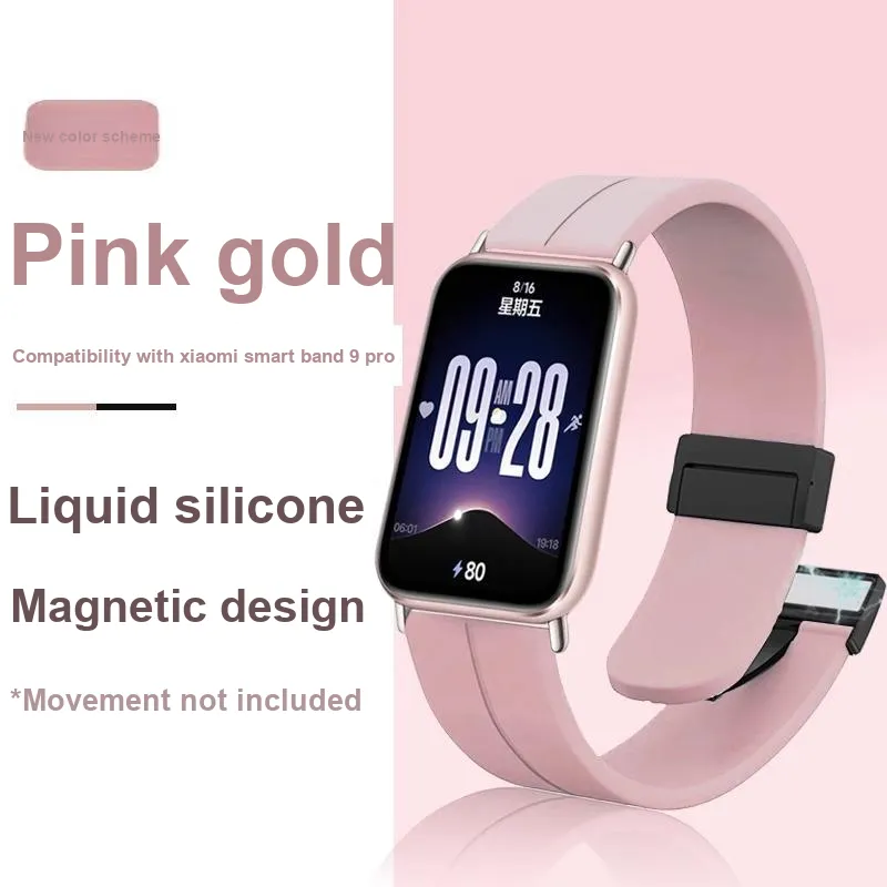 Yu Qing Compatibility Xiaomi Smart Band 9 Pro/8 Pro Strap 7 Pro Smart Band Accessories Watch Bands 22cm Unisex-1