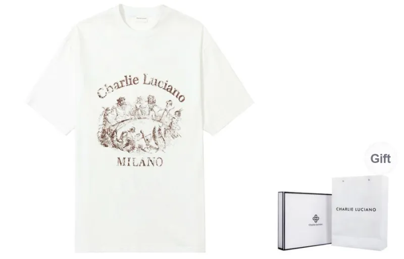 Charlie Luciano T Shirt Unisex White-0