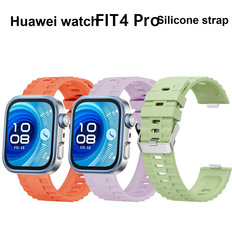 Vobafe Compatibility With Huawei WATCH FIT 3/4/4 Pro Huawei Compatibility Watch Band 210mm Silicone Material-7