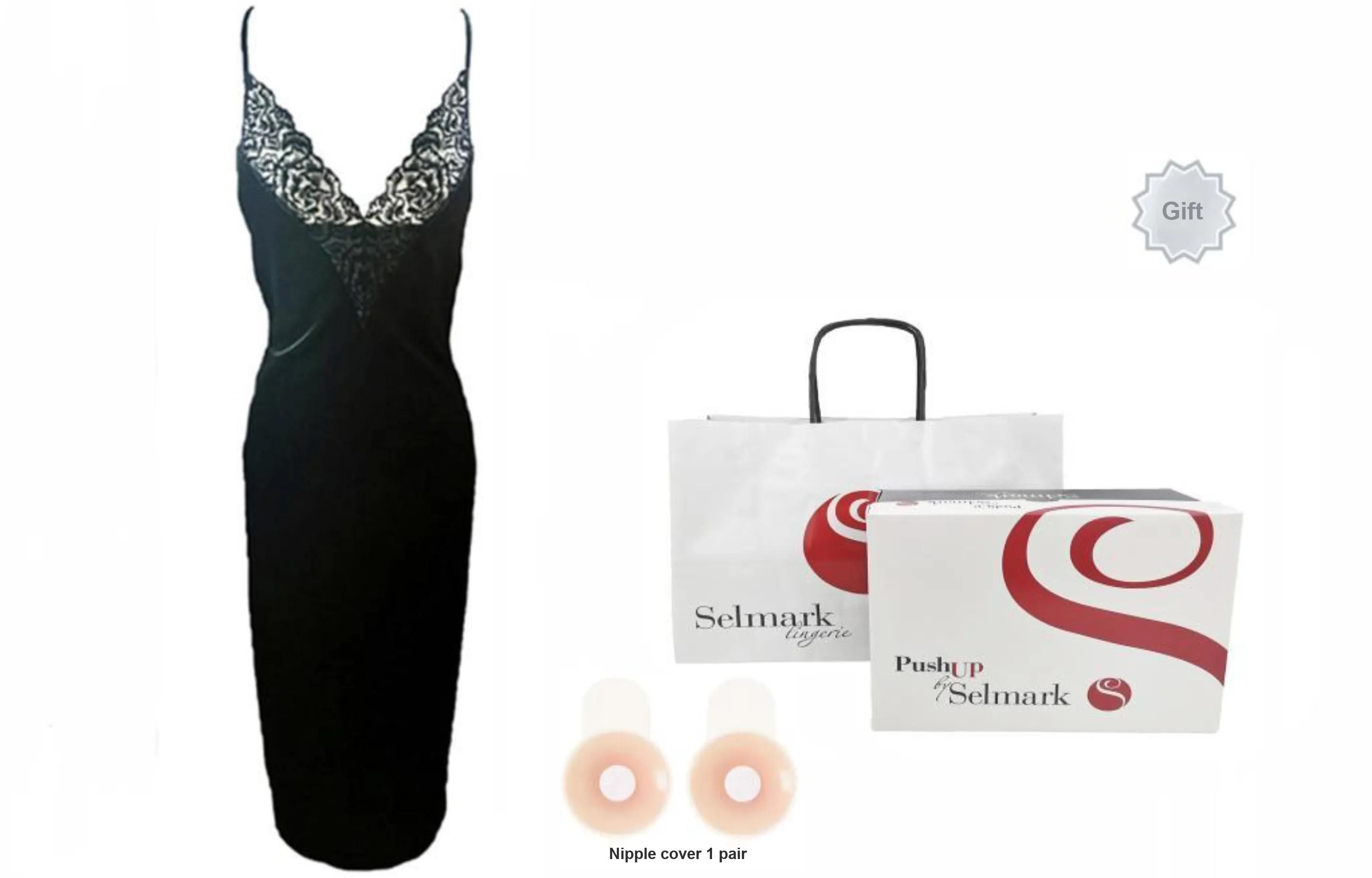 Selmark Evening Dress Women's Black