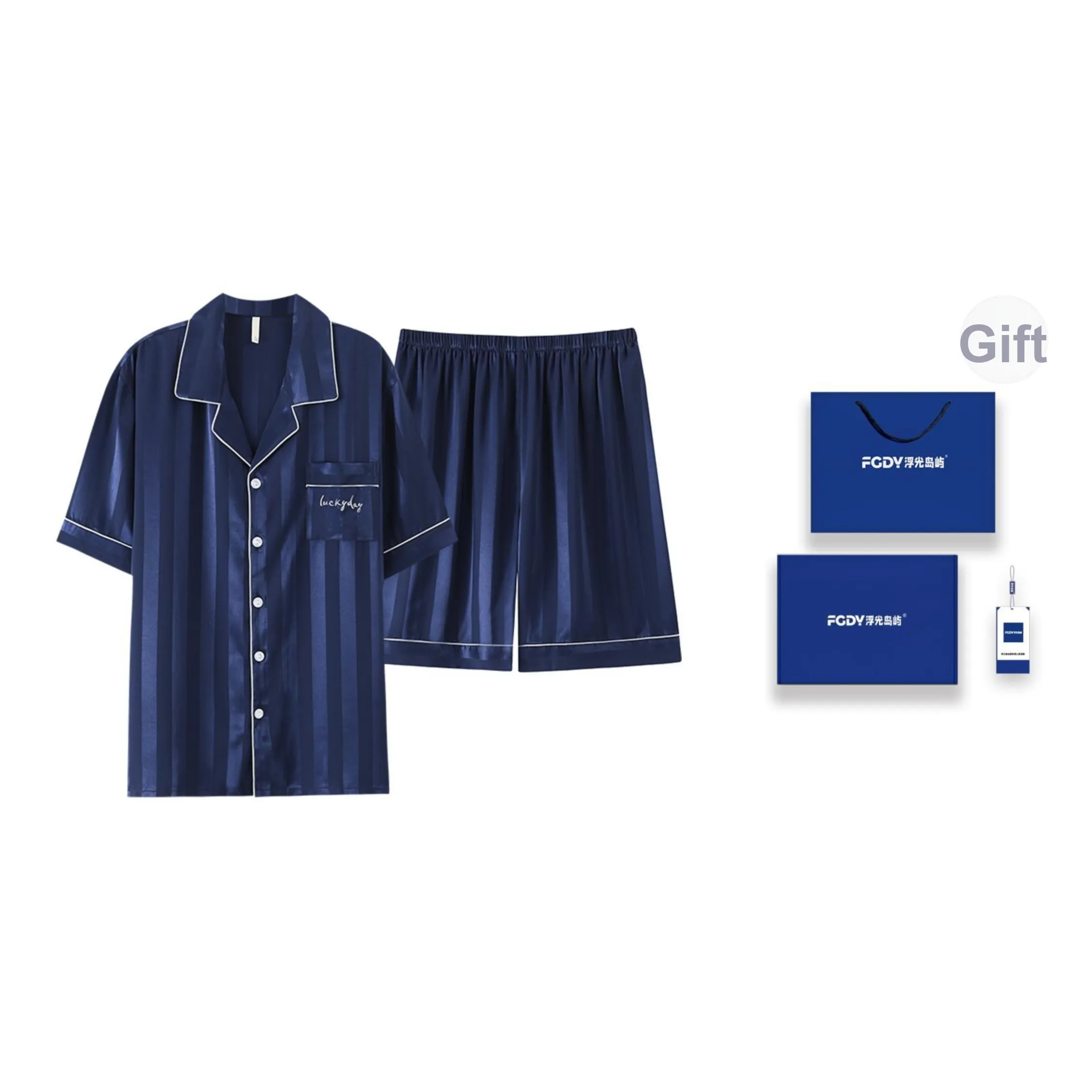 Floating light islands Men Pajama Sets