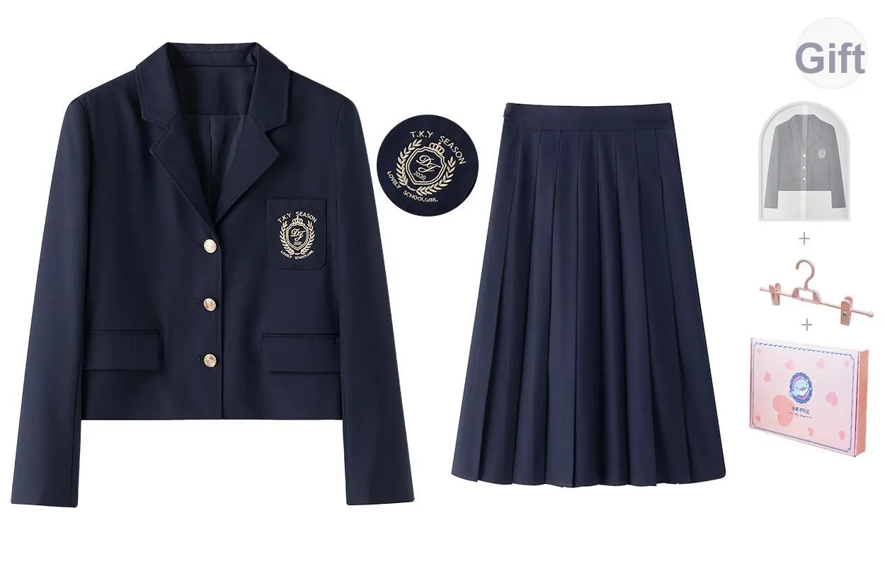 Tokyo Season Бизнес-костюм женский набор в подарочной коробке темно-синий