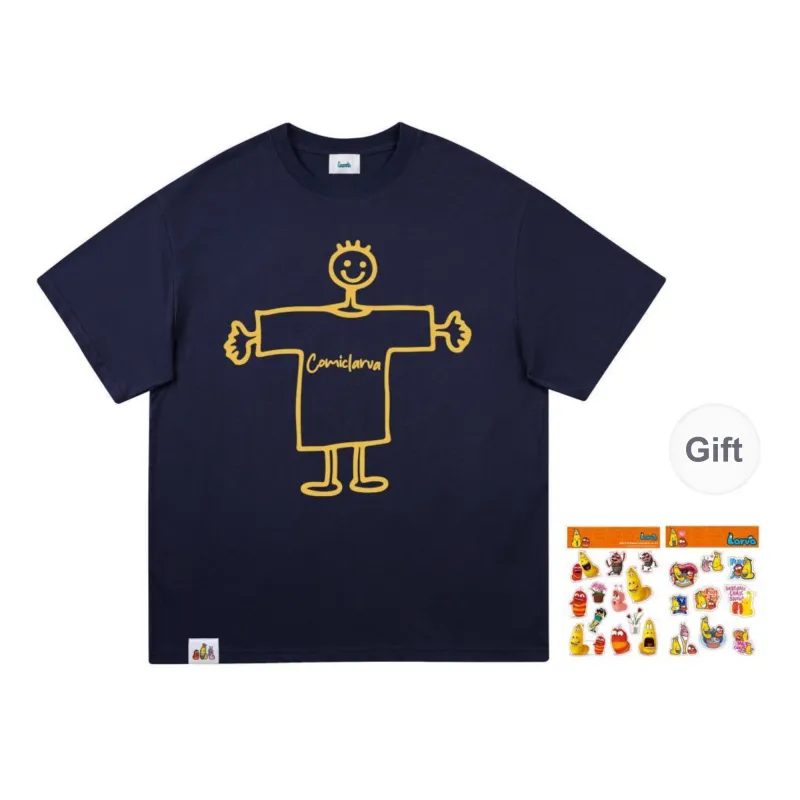 COMIC LARVA T Shirts Unisex-0
