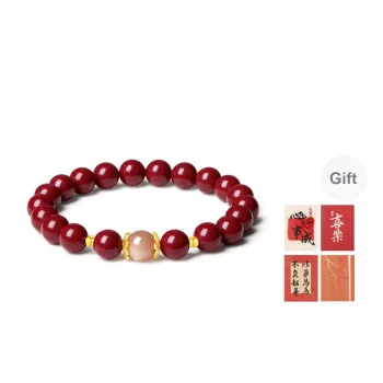 SEVEN COOK Reconstructed Cinnabar Bracelets Women's
