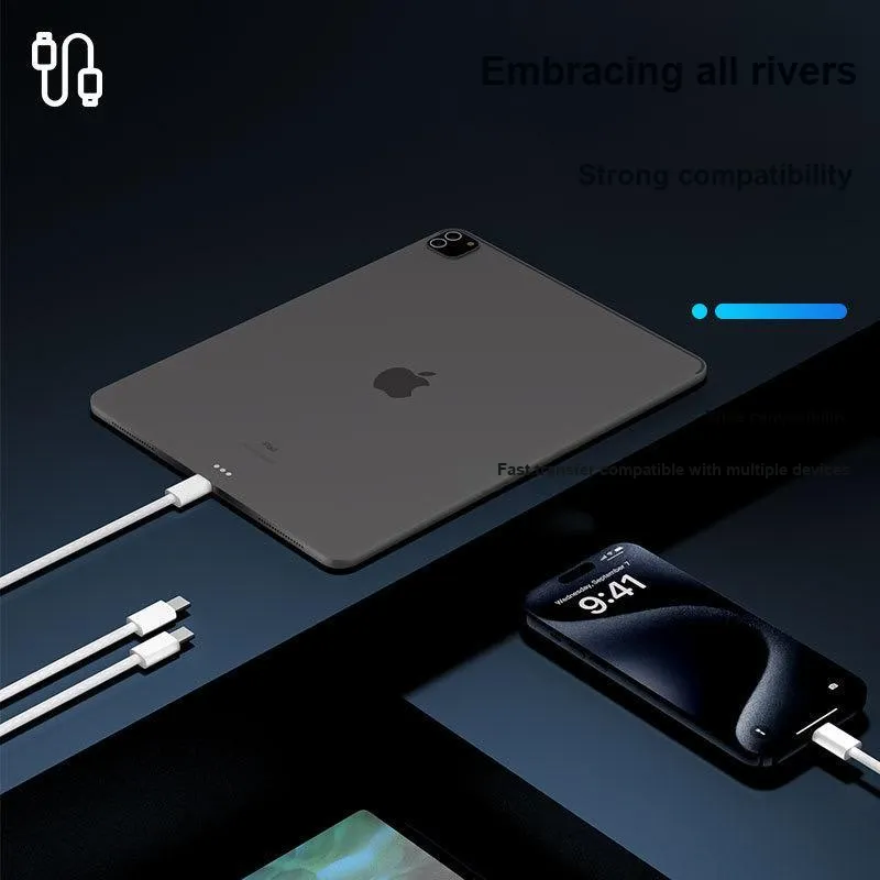 Xing Bi You 1M 2M Type c To Type c Universal C Clip Yarn Compatible With Apple Huawei Honor Xiaomi Oppo Vivo-7