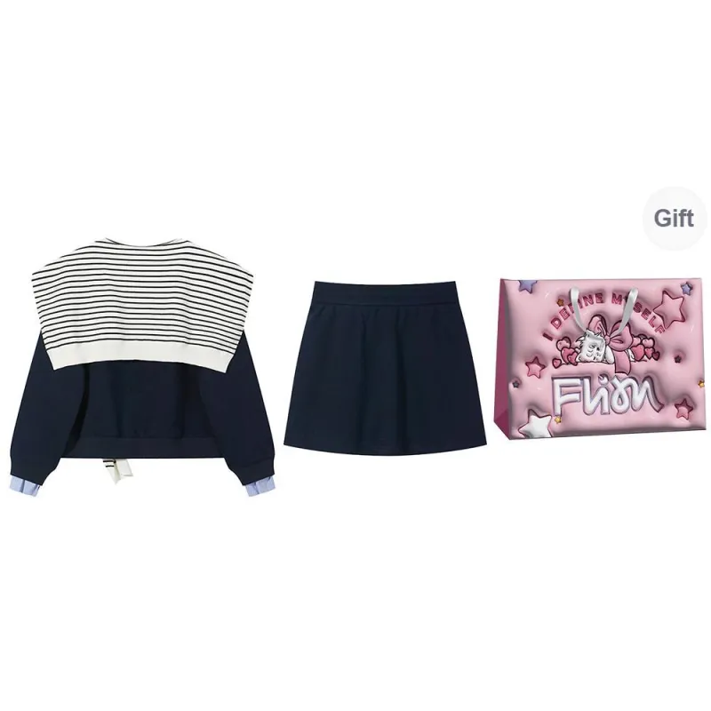 FLIM Sweatshirt Set Women's Navy Blue-6