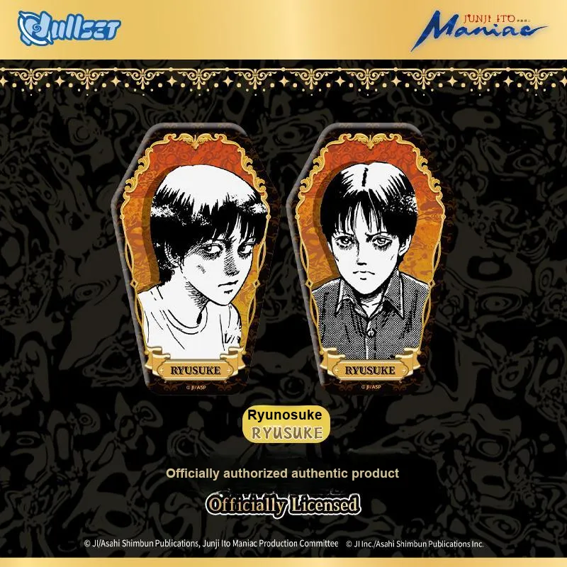 Nullset Ito Junji Obsession Irregular Shape Glow in The Dark Collection Badges-4