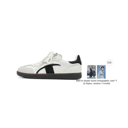 Champion Champ T Trainer T Head German Army Trainers Low Top Skateboard Shoes Women's Black White