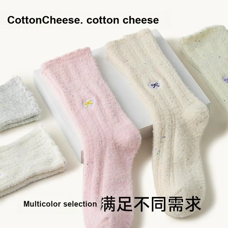 COTTON CHEESE Mid Calf Socks Women's 3 Pack-7