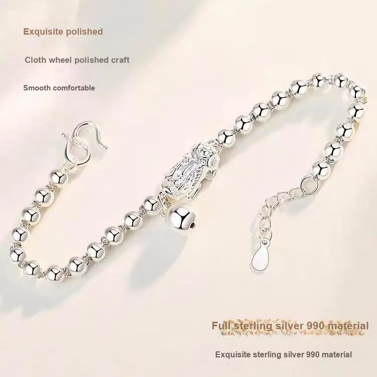Kim Heng Hee S990 Sterling Silver Pure Silver Bracelets Unisex-3
