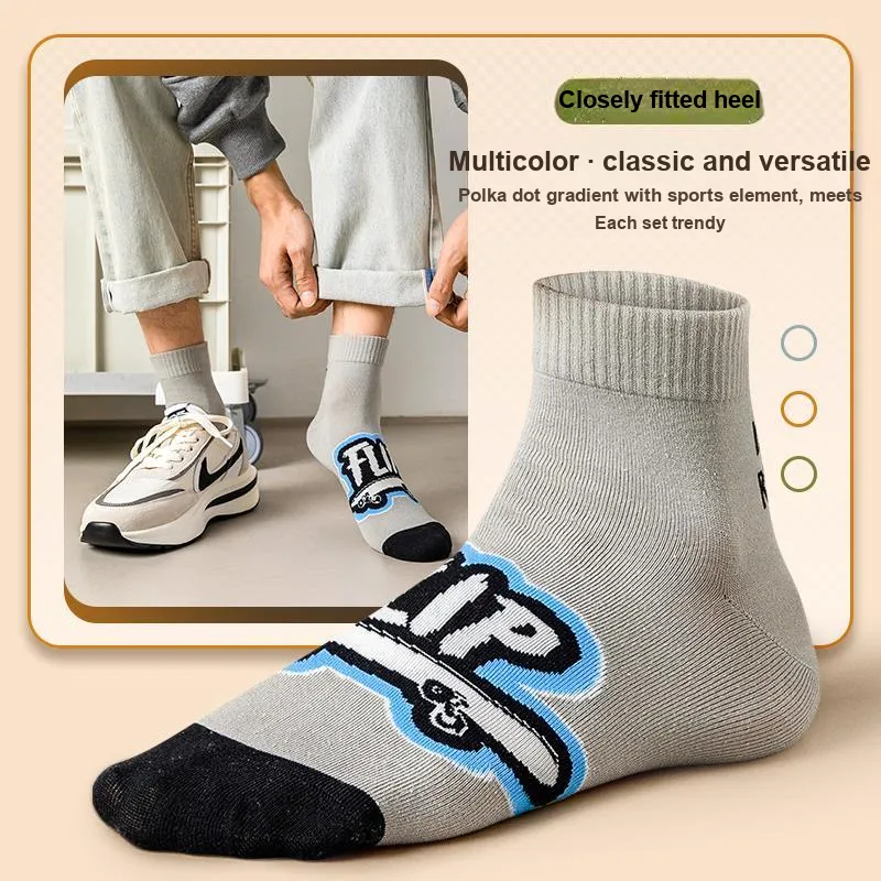 The Temptation Of The Muse Mid Calf Socks Men's 5 Pack-2