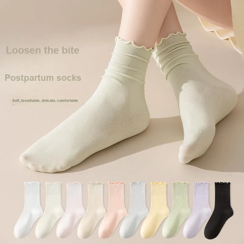 MIIOW Mid Calf Socks Women's 5 Pack-1