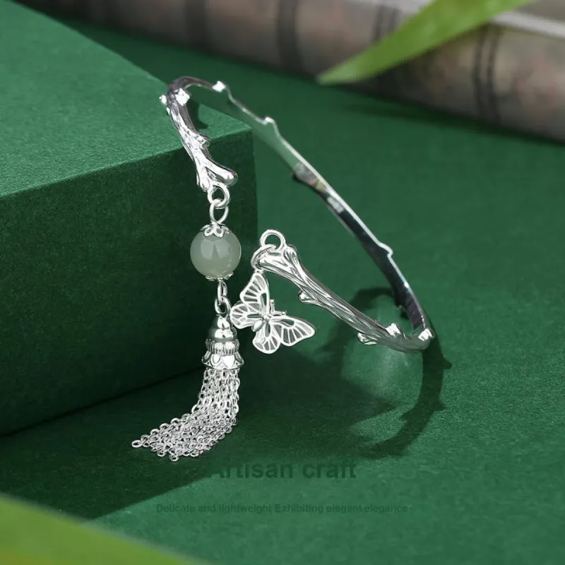 CHINA GOLD Hetian Jade Bangles White Jade/Pale Greenish White Jade Women's-2