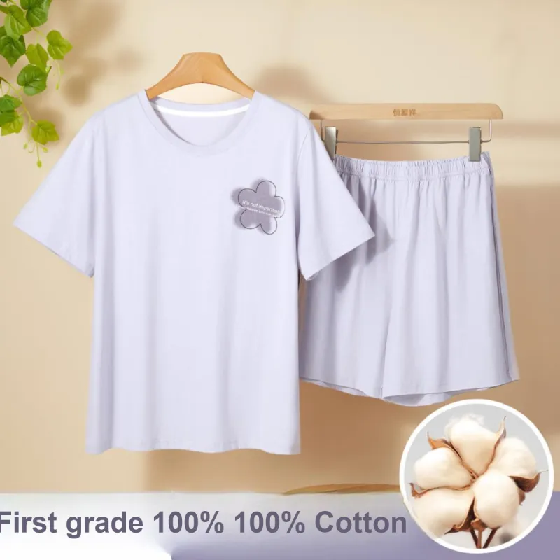 H YXIANG Pajama Set Women's Light Purple-1