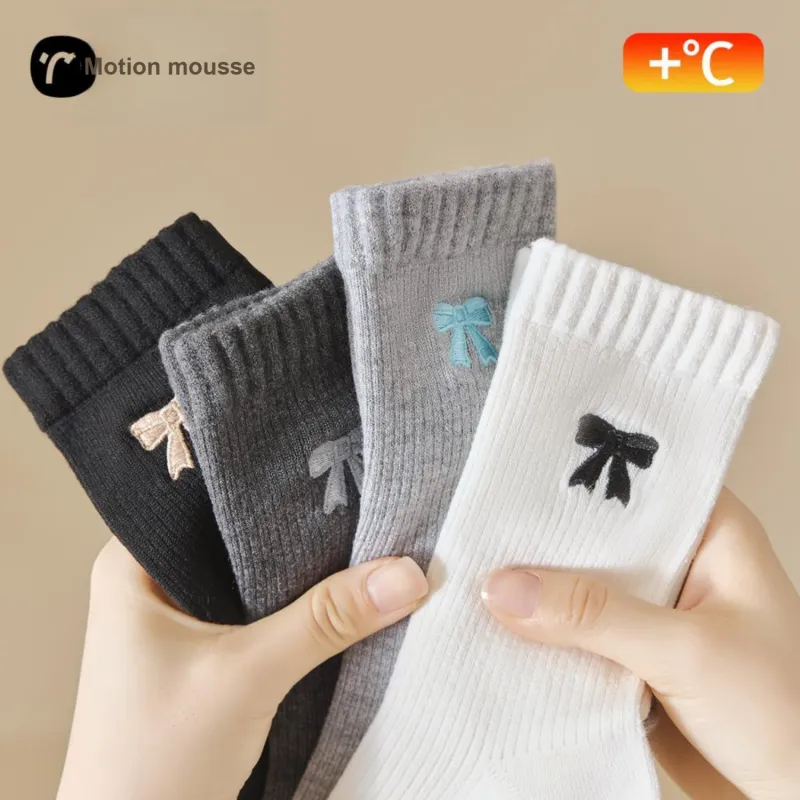 Temooues Mid Calf Socks Women's Combo Set-16