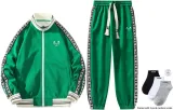 Green Top+Green Pants (Includes 3 Pack Socks)