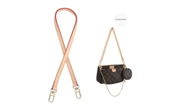 Lan Bao Fan Alloy Bag Straps Unisex Gold-Tone