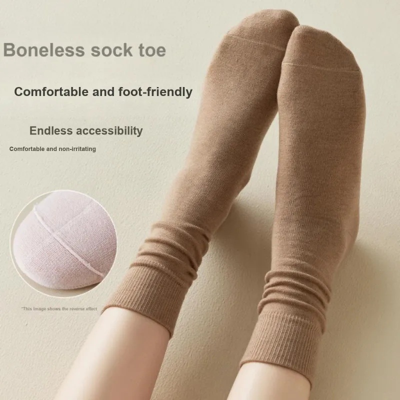 MIIOW Mid Calf Socks Women's 4 Pack-4