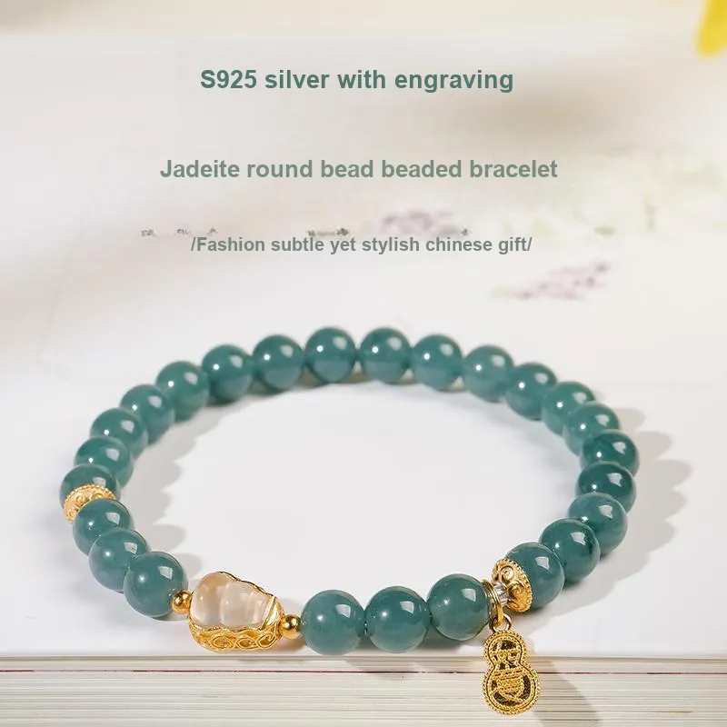 With The Heart Of The Jade Ice Glutinous Bracelets Women's-8