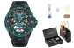 Earth Series-Black Case Blue (Hourglass Night Light Box)
