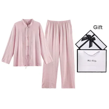 Q'NIANMA Pajama Set Women's Gift Box Set Light Purple