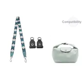 [Combination]Crossbody Bag-Grass Green Shoulder Strap 76-115cm+Modified Buckle 1 Pair