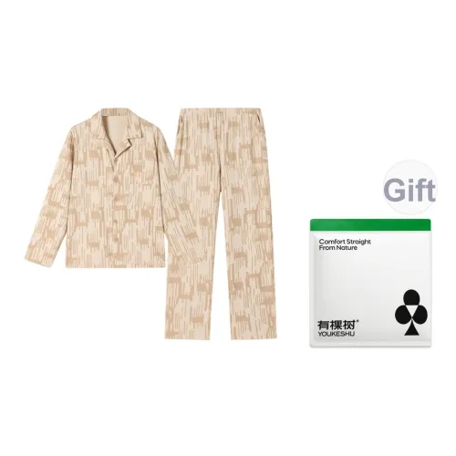 YOUKESHU Мужские пижамные комплекты