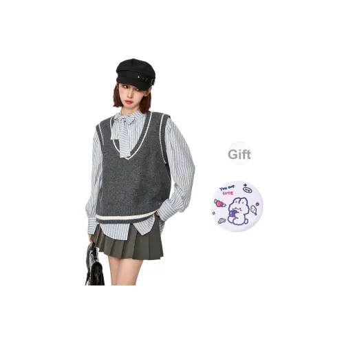 EVPGB Серый Жилет + Giveaway Женские Жилеты