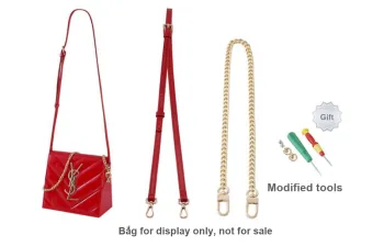 Lan Bao Fan Alloy, Artificial Leather Replacement Shoulder Strap Women's Gold, Red