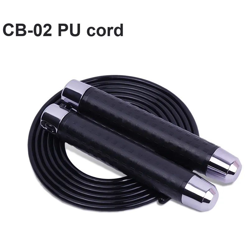 ZINGIS Fitness Training Non Countable Jump Ropes Adults PU Cord 2.85m Black-1