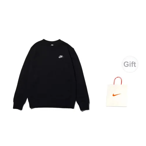 Nike Sweatshirts Men Black Sweatshirts+Gift Bag