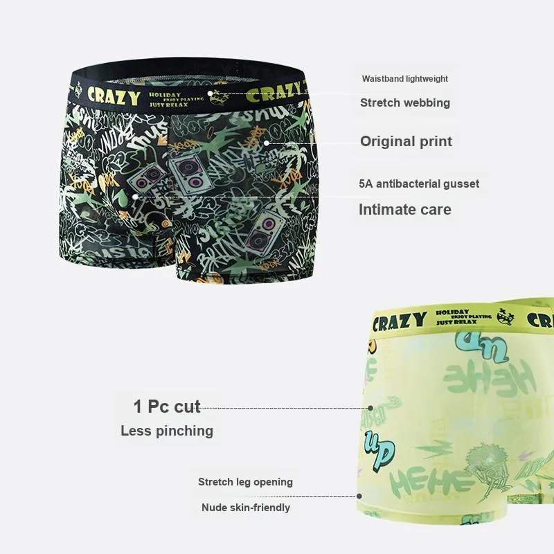 Primeet Underpants Men's 3 Pack Beach Music Festival-3