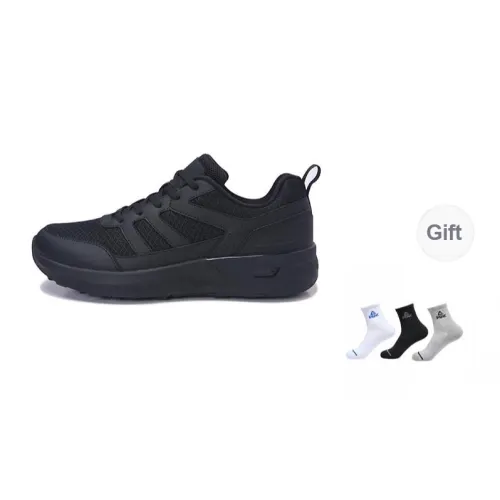 PEAK Tai Ji2.0 Cushioning Anti Slip Wear Resistant Breathability Low Top Training Shoes Men's All Black