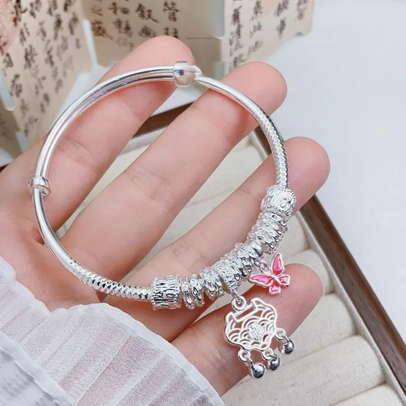 CUTE DAME S999 Sterling Silver Bracelets Women's Silver-4
