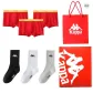 3-Pack Box Included (Red 3)+(Black+White+Gray)