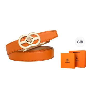 Jaylen Oos Automatic Buckle Fashion Slimming Decoration Leather Belts Women's 2.4cm