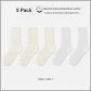 Beige 3 White 2 (5 Pack)