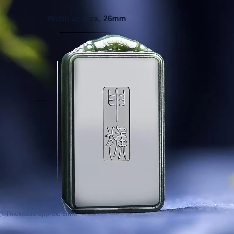 KUNYUYAO Hetian Jade Pendants Green Jade Unisex-42