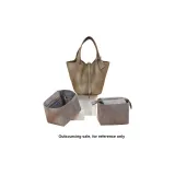 Original Version Velvet Hermes Picotin 18 Side Zip Closure Coffee[Not Selling Outer Packaging, Only Selling Liner]