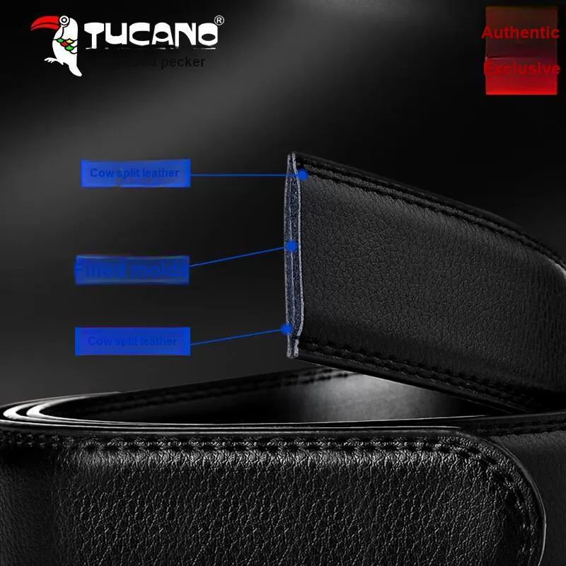 TUCANO Cow Split Leather Belts Men's 3.5cm-3