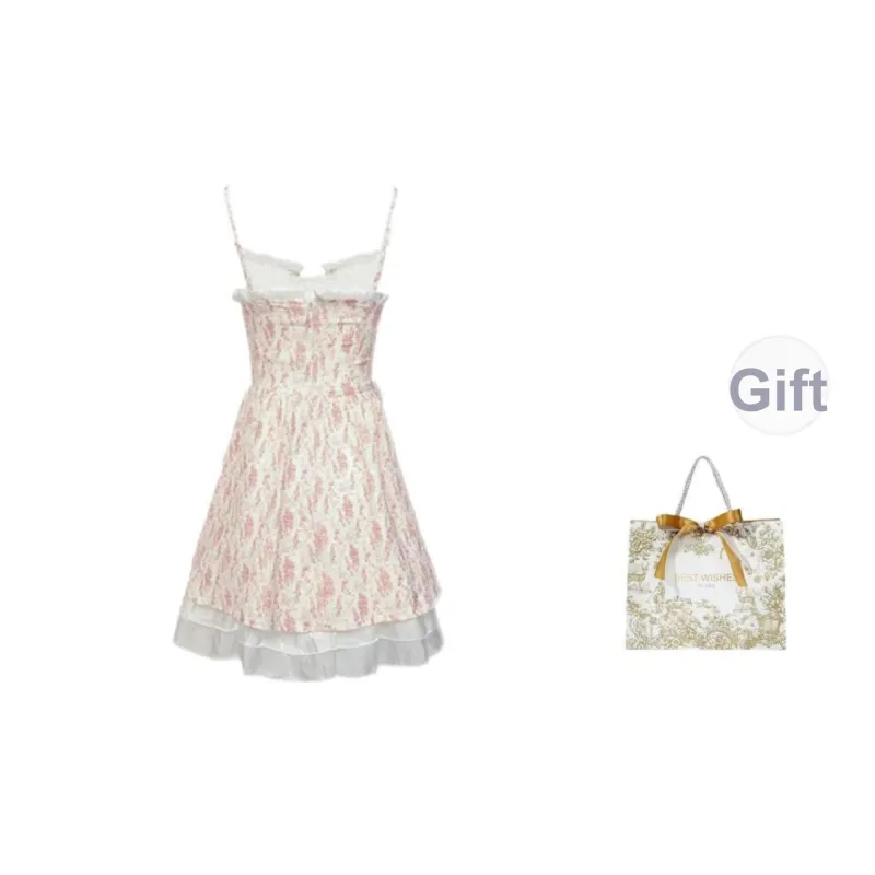 EMDPN Slip Dresses Women's Pink Shopping Bag Included-1