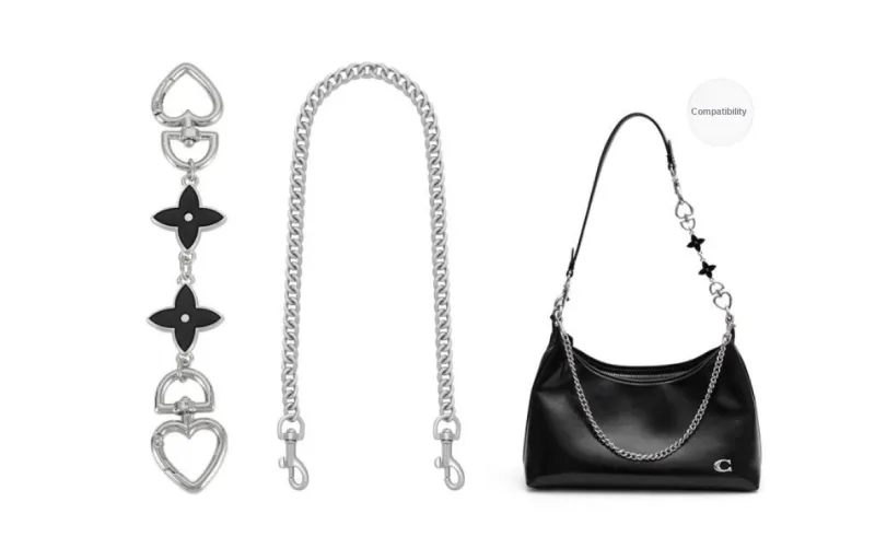 Lan Bao Fan Alloy Bag Accessory Women's Black-0
