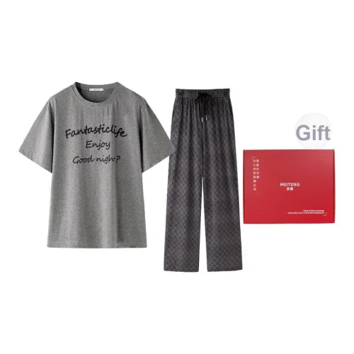 MEITENG Пижамный комплект женский серый
