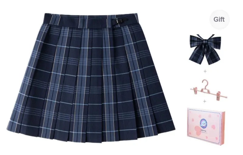 Tokyo Season Casual Short Skirts Women's Gift Box Set Stunning Blue-8